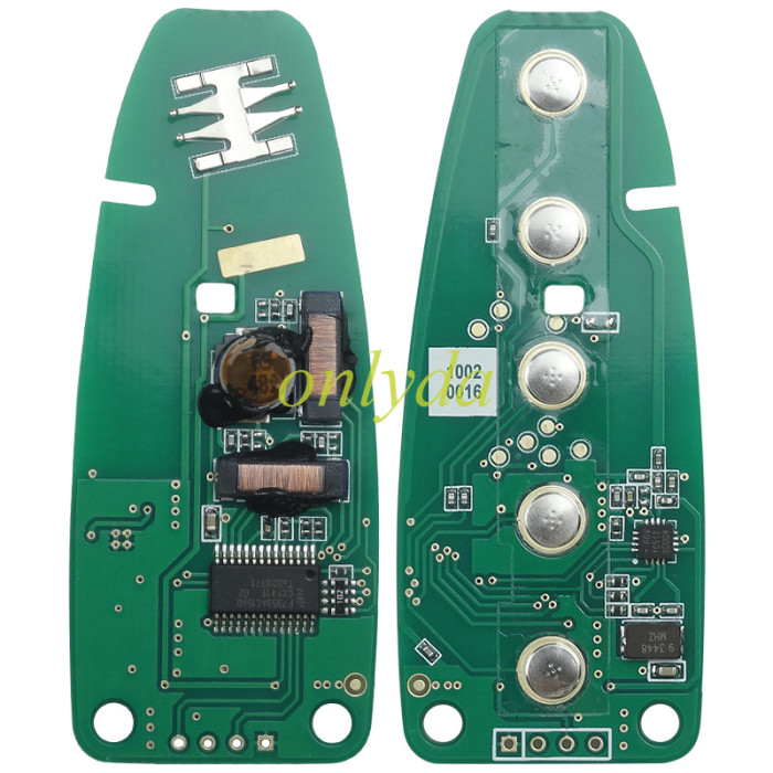 Free shipping For 5 button remote key with PCF7953 AC1500 chip-315mhz  ASK model(FCCID-M3N5WY8609 Smart Key Remote Key Ford Escape Titanium Focus)