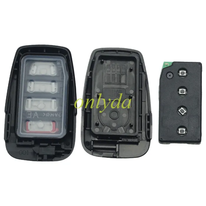 OEM C8 Smart for Toyota COROLLA ALTIS  3+1 button remote key  FSK with AES 4A chip /  PN : 61E466-0010 / B2U2K2R  /433MHz