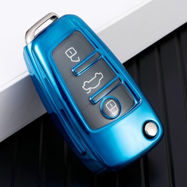 For Audi TPU protective key case  black or red color, please choose