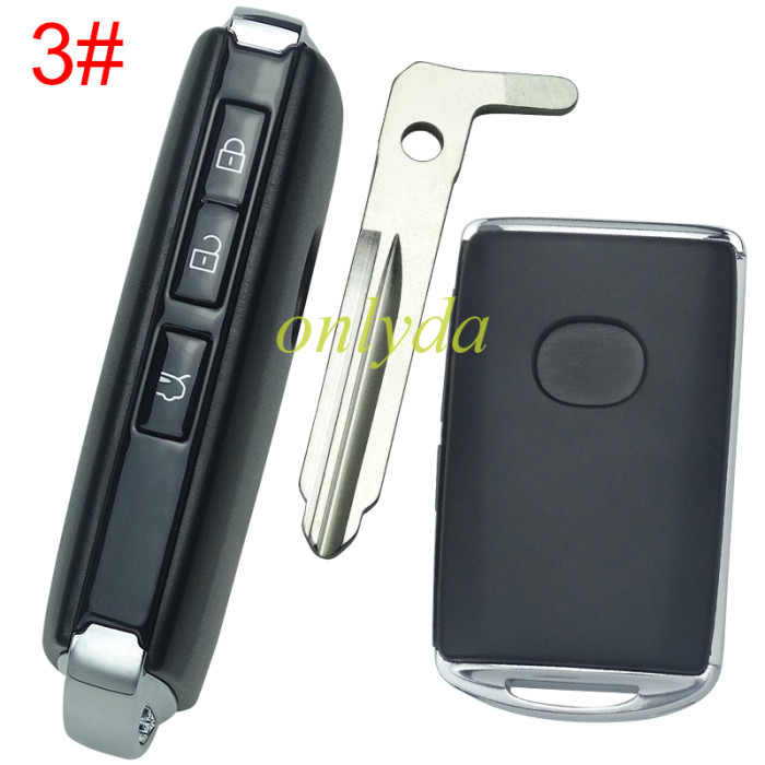 Free shipping 5pcs/lot for 2020 new mazda remote key case with blade ,with badge, pls choose button model