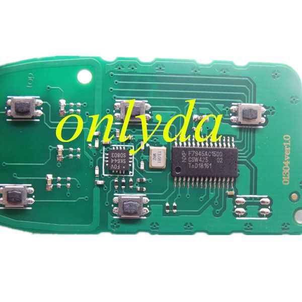 Free shipping For keyless  remote key434mhz- PCF7945/7953   HITAG2 chip with 2/2+1/3/3+1/4+1 button key shell