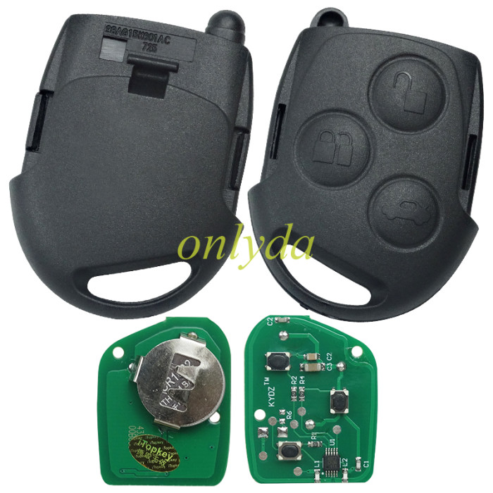 Free shipping 5pcs/lot For ford focus and mondeo remote control with 315mhz and 434mhz