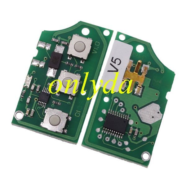 Free shipping 5pcs/lot For VW 2 Button remote key 1J0 959 753 CT