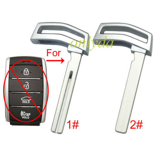 Free shipping 10pcs/lot For Hyundai emmergency  key blade, pls choose blade