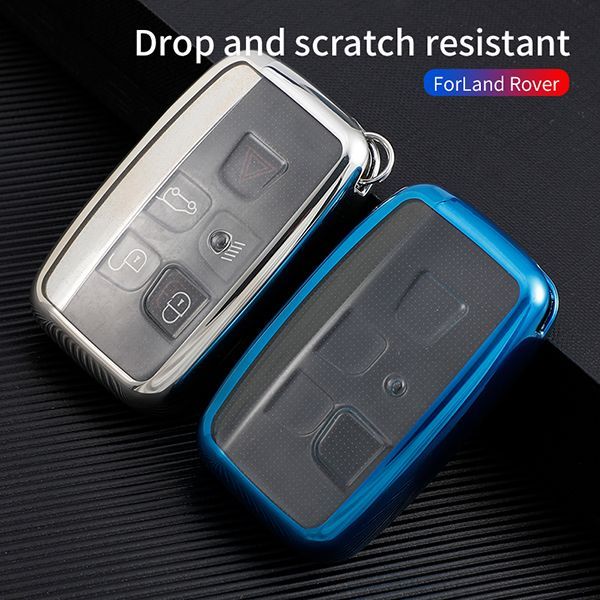 For Landrover Jaguar TPU protective key case  black or red color, please choose