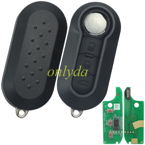 Free shipping As Model:  (Delphi BSI System) FIAT：Doblo,Fiorino,Grande Punto,500 PEUGEOT:Beeper,Tepee CITROEN:Nemo ALFA ROMEO:Mito FORD:KA OPEL:Combo 3 button remote key 7946-433MHZ key