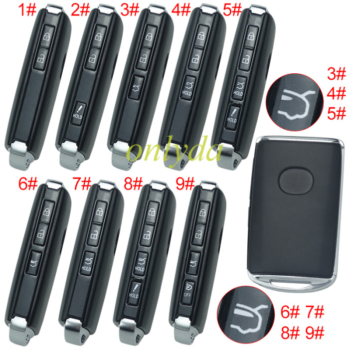 Free shipping 5pcs/lot for 2020 new mazda remote key case with blade ,with badge, pls choose button model