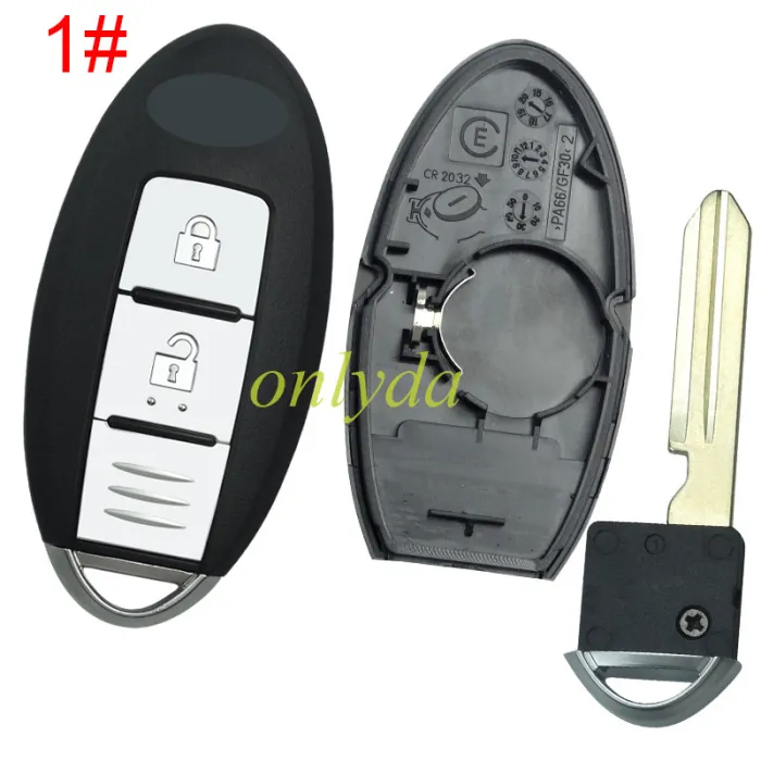 For Infinite remote key blank with badge ,with buckle,  pls choose button model