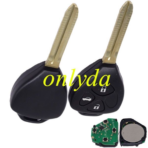 Free shipping For Toyota Prado 3 button remote with 315mhz with 4D67 Chip