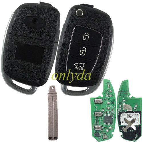 Free shipping For Original Hyundai 3 button remote key with 434mhz MP14-31 F995499000 J089B