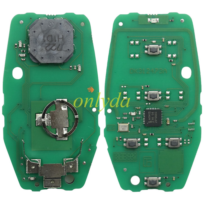 Free shipping For  Dodge remote key with 433.92mhz with PCF7939M/HITAG AES/4A chip ,can choose the key shell