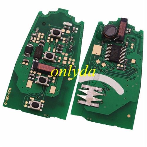Free shipping For hyundai IX35 Sonata，veloster，kia， Cerato sportage 4 BUTTON KEYLESS HITAG2 46CHIP 7952E with  315mhz FCC ID SY5HMFNA04