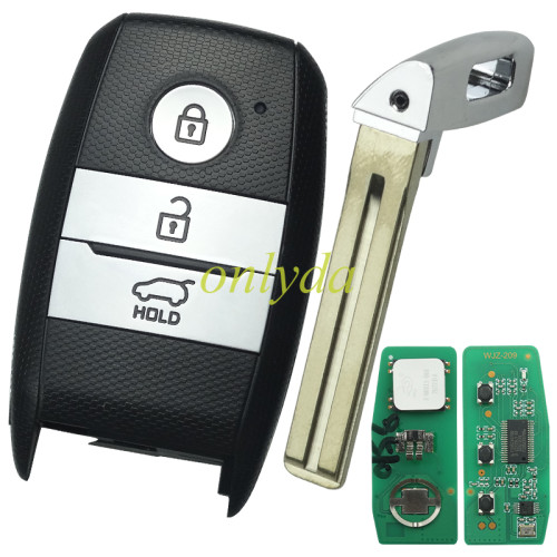 Free shipping For KIA Sportage 2019 Smart Remote Key 3 Buttons 433MHz 95440-D9510  47chip