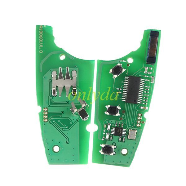 Free shipping For Ford 3 button remote key with 433.92MHZ FSK model  with 49 chip GK2T15K601-AB A2C94379403