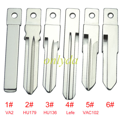 For 3 button remote key blank,please choose the blade