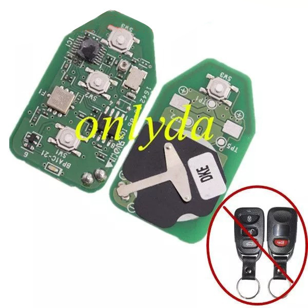 Free shipping 5pcs/lot For OEM 3+1 button remote key with 434mhz  PCB only