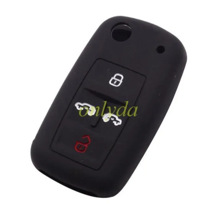 VW 3 button silicon case (Black,Blue ,Red. Please choose the color)