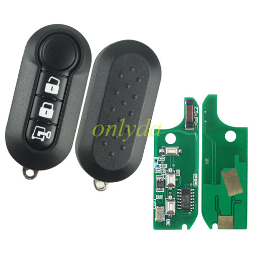 Free shipping For (M.Marelli BSI System)FIAT:Ducato,Bravo,500L PEUGEOT:Boxer  CITROEN:Jumper ALFA ROMEO:Giulietta IVECO:Daily 3 button remote key  PCF7946-433mhz  key profile:SIP22  with 433mhz with SIP22 blade 7946 c