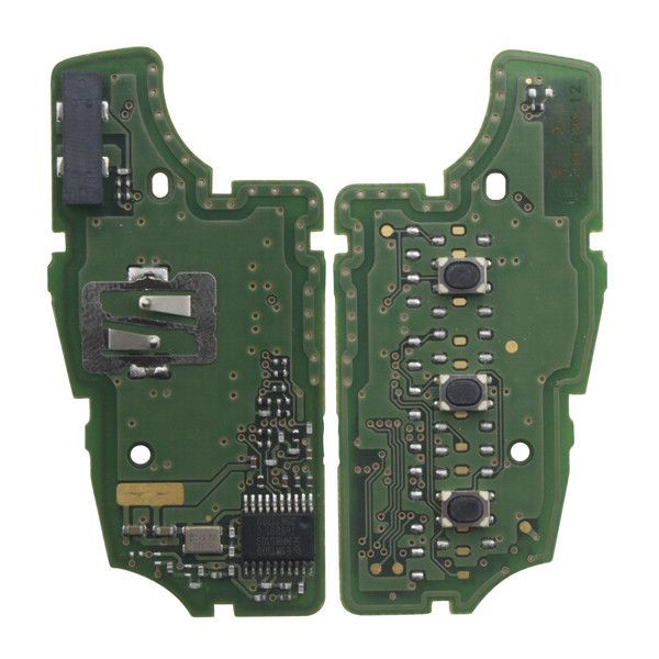 Free shipping For OEM Benz smart 3 button remote key with 434mhz with PCF7961M chip without blade