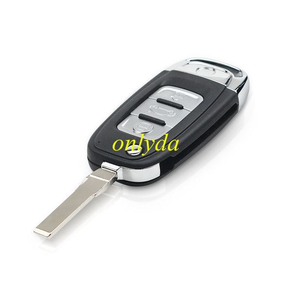 Free shipping 5pcs/lot For VW 3 button modified remote key blank with HU66 blade