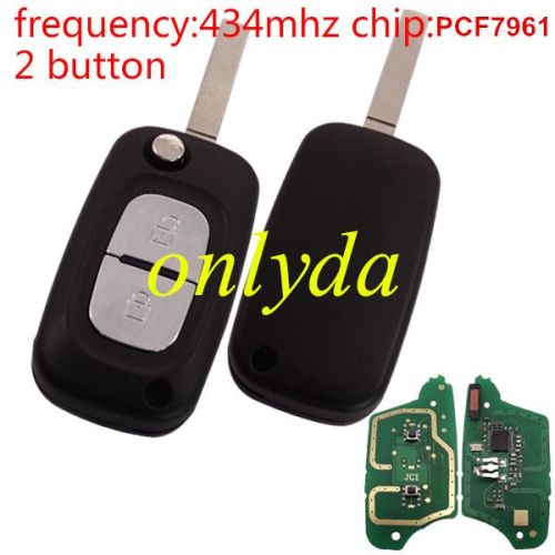 Free shipping For  renault Clio  PCF7961 Chip with 433mhz