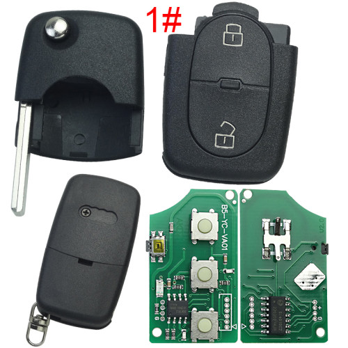 Free shipping For Audi  control remote D48chip 434mhz PN:4DO 837 231 R,pls choose button
