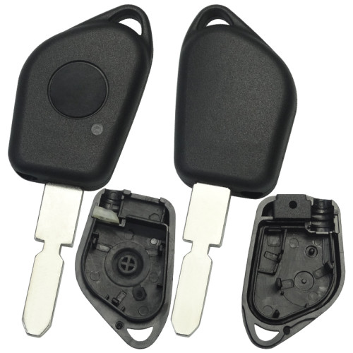 Free shipping 10pcs/lot For Peugeot 1 button remote  key blank with NE78 blade (without badge) with led light hole
