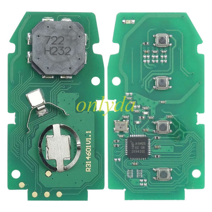 Free shipping 2019-2021 Toyota Corolla Remote 2+1 Button smart key  PN:8990H-02050 4A chip  231451-2000 B2U2K2R 433MHz