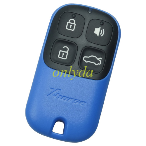 Free shipping 5pcs/lot For Xhorse XKXH01EN Universal Remote Key 4 Buttons  VVD2/VVDI Key Tool English Version