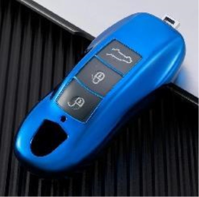 For Porsche TPU protective key case  black or red color, please choose