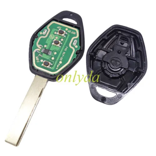 For BMW EWS Systerm 3 button remote key with Hu92 blade 315mhz / 434mhz frequency include aftermarket pcf7935 chip inside