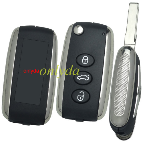 Free shipping Bentley 3 button remote key blank  high quality