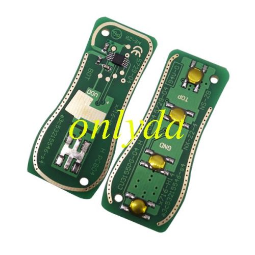 Free shipping For Nissan remote control Bord with 3 button or 4 button
