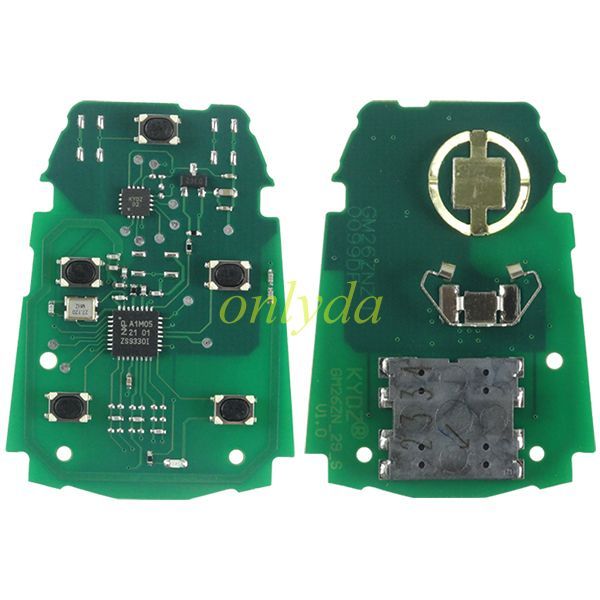 For Cadillac model 4+1 button KYDZ universal remote key pcf7942 HITAG2 46 chip 433mhz