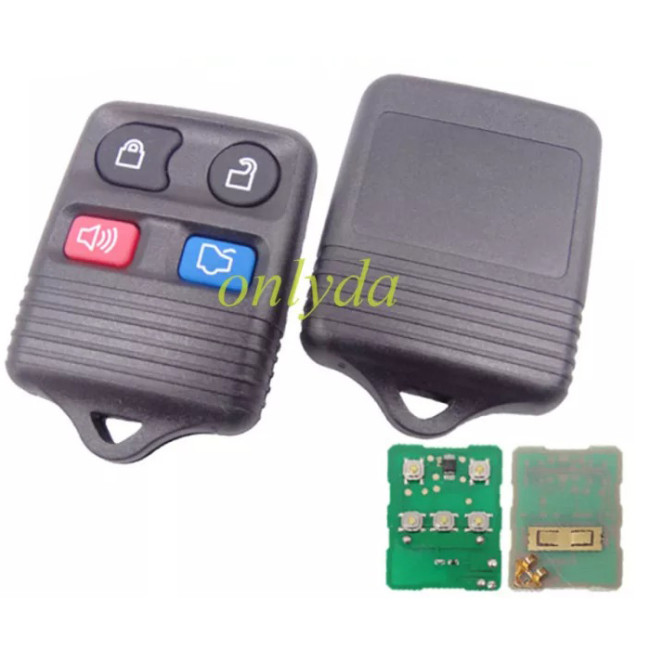 Free shipping 10pcs/lot For Ford 4button Remote control (Black） with 315mhz