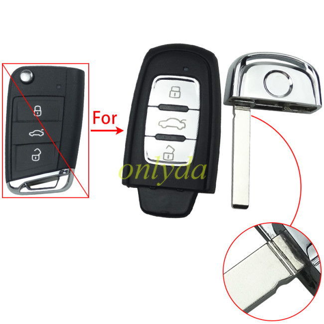 Free shipping For VW smart upgrade modified shell with HU162 blade