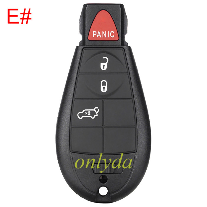 Free shipping For Chrysler keyless  remote key with 433.92MHZ with 7945 chip compatible with  iyzc01c and M3N5WY72XX  , totally 11 model key shell, you please choose which shell you need?