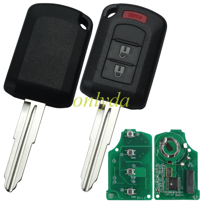 Free shipping For Mitsubishi  2+1 button  for 2018-2020 Mitsubishi Eclipse, Cross Remote Key - 315MHz  FCC: 6370C135 / ID 47