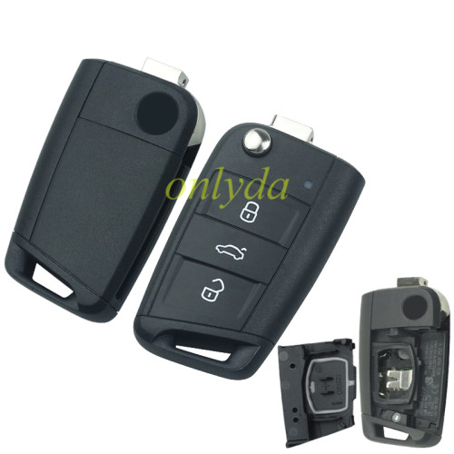 Free shipping For OEM  VW 3 button remote key with 434mhz 5E0959752E