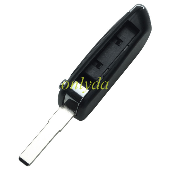 Free shipping 5pcs/lot For Fiat 500X 2/3 button  flip Remote Key blank  with SIP22 blade with badge, pls choose button
