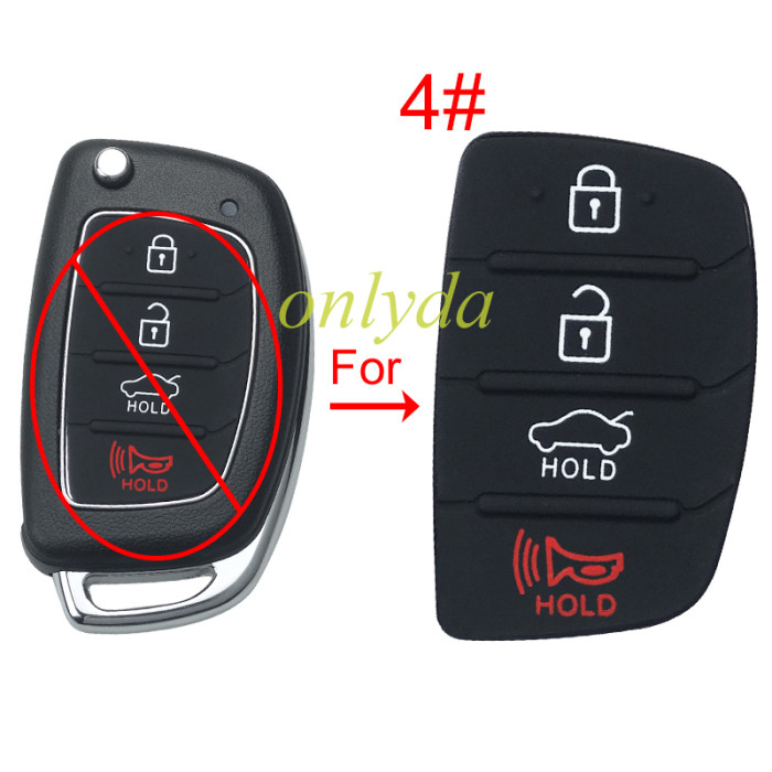 Free shipping 10pcs/lot For Hyundai key pad , pls choose