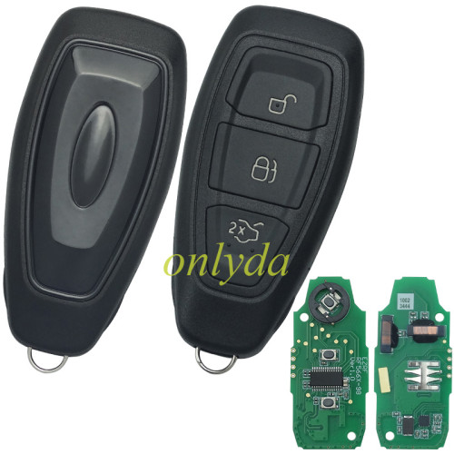Free shipping For 3 button  keyless remote key  with PCF7953P/Hitag pro/ ID49 chip 434mhz Ford Kuga 2015-2017 ford C-max （2015-present） ford focus （2014-2018） FCCID :KR5876268