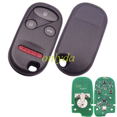 Free shipping Honda 2+1 or 3+1 button remote with FCCID E4EG8D-444（307.94mhz）