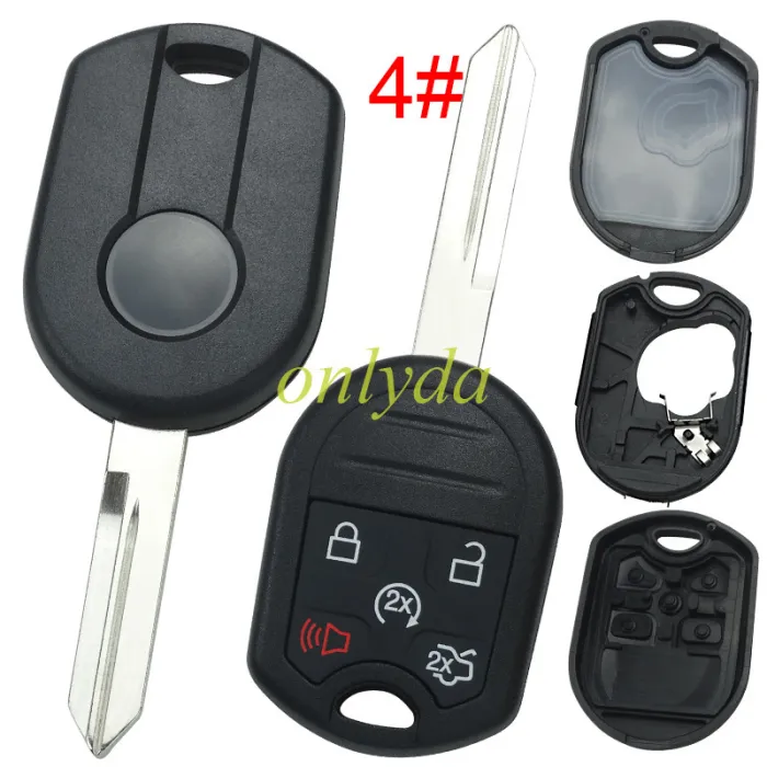 For Ford  remote key blank with badge ， pls choose button.