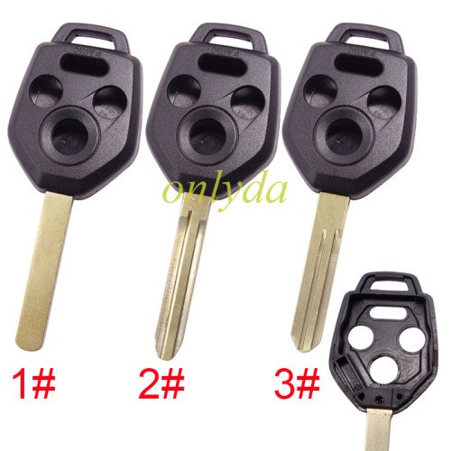 Free shipping 10pcs/lot For Subaru 3+1 button remote Key Shell , pls choose blade