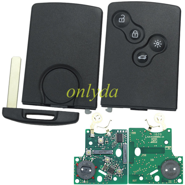 Free shipping For Renault Koleos keyless Remote key  with HITAG PRO /pcf7952, Used for car before 2013 year
