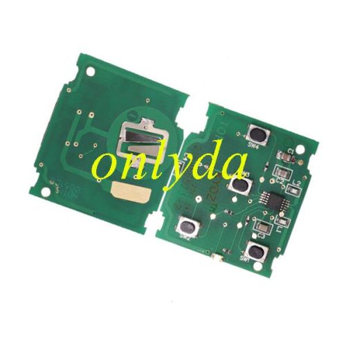 Free shipping Honda 2.4L car 4 button remote  with 313.8MHZ