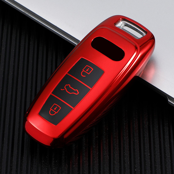 For Audi A3/Q3/Q2L/A1/S3 3 button TPU protective key case,please choose the color