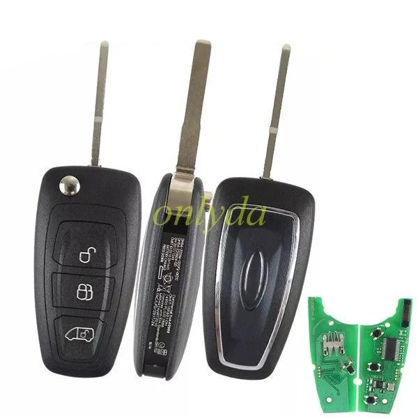 Free shipping For Ford 3 button remote key with 433.92MHZ FSK model  with 49 chip GK2T15K601-AB A2C94379403