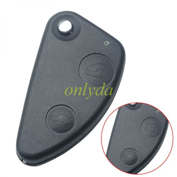 Free shipping 5pcs/lot For Alfa 2 button remote shell